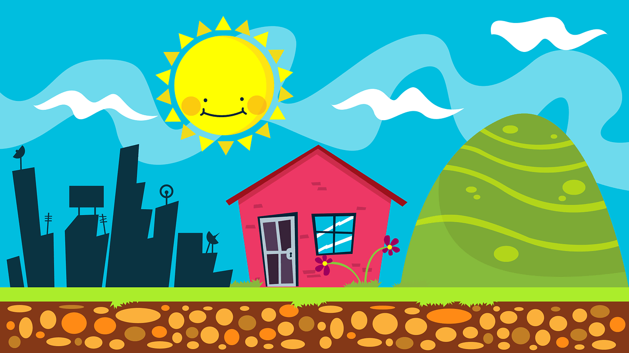 home scenery graphic